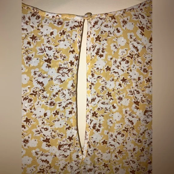 Abercrombie & Fitch Yellow Floral Sundress w/ pockets Size XLarge NWT - Picture 5 of 7